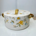 Luxury Floral Hotpot – Elegant Serving 1 Piece for Your Table
