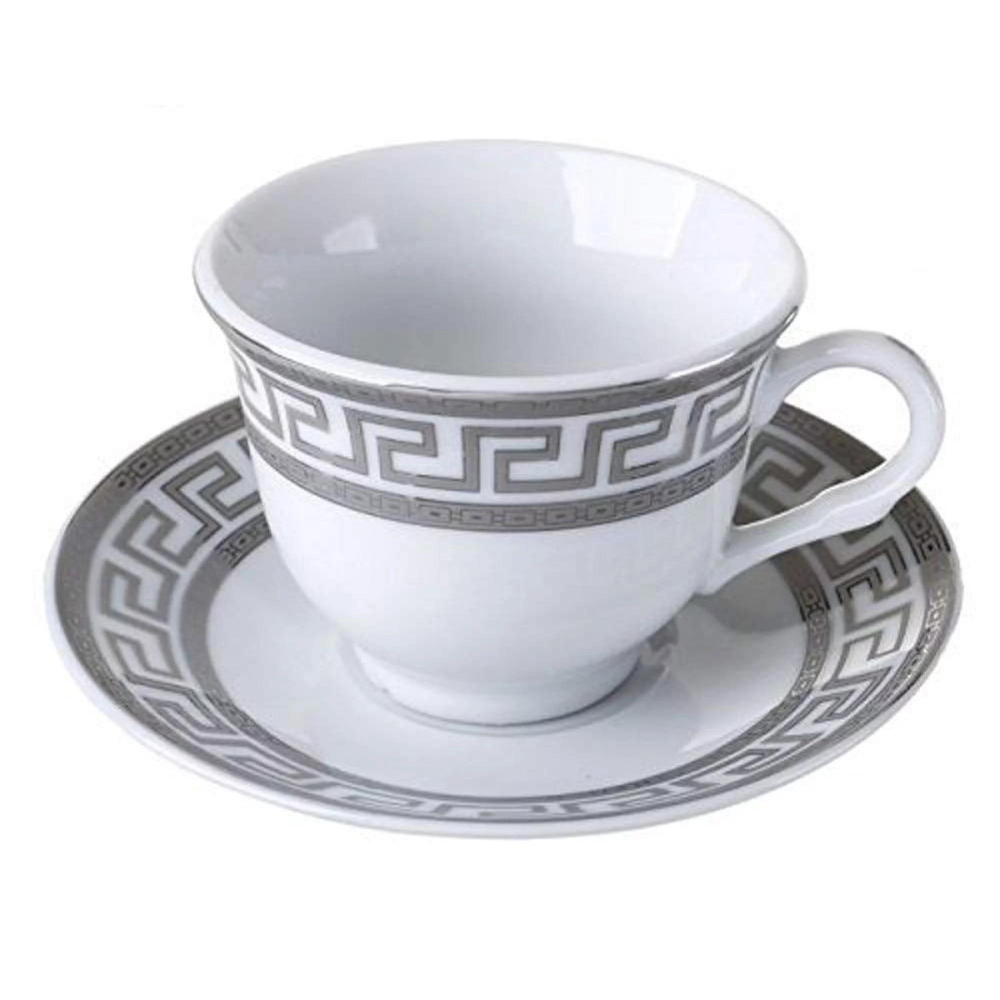 12-piece Porcelain Tea Cup Coffee Set for Six Servings.