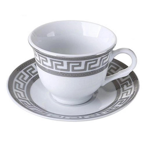 12-piece Porcelain Tea Cup Coffee Set for Six Servings.