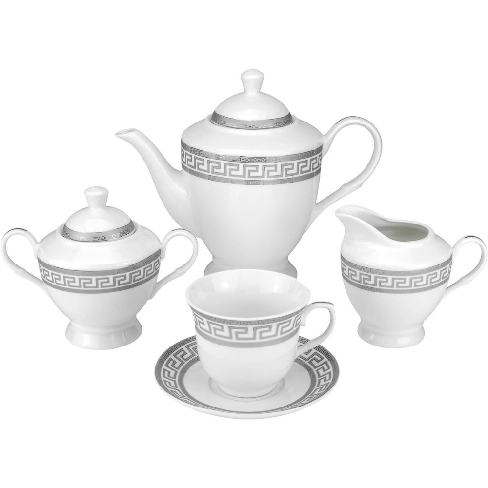 12-piece Porcelain Tea Cup Coffee Set for Six Servings.