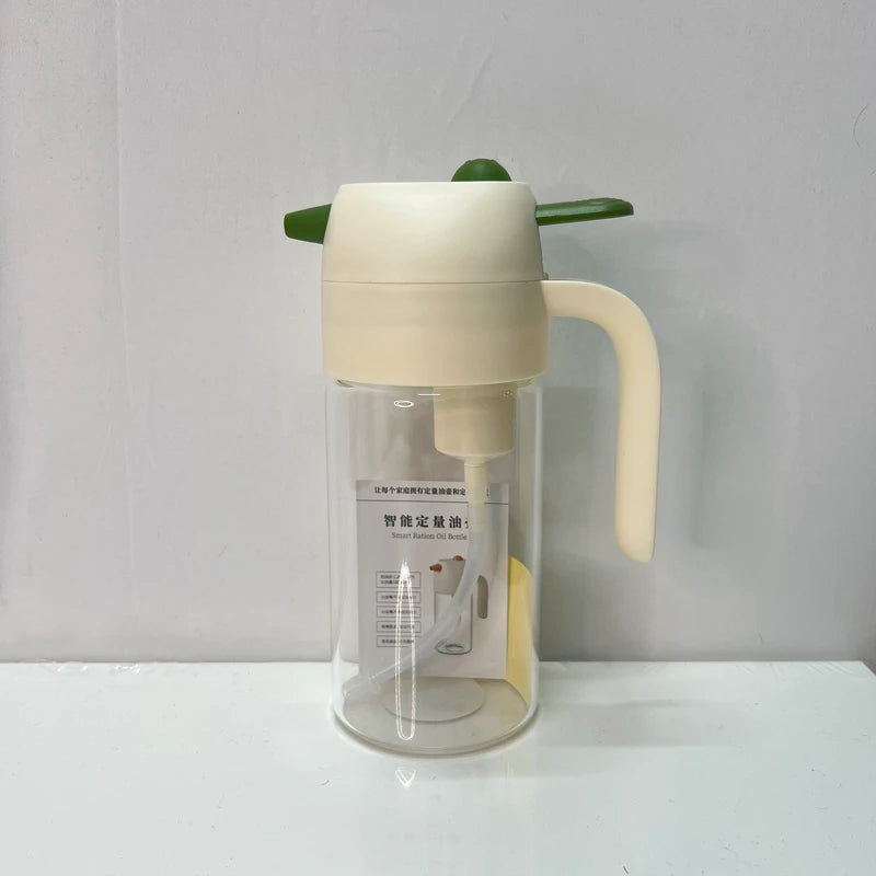 Luxury Oil Glass Spray Bottle – 480ml Olive Oil Kitchen Organizer