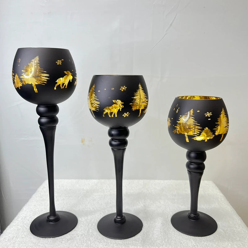 Luxury Set of 3 Candle Holders – Elegant Home Decor for Stylish Interiors