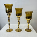 Luxury Set of 3 Candle Holders – Elegant Home Decor & Ambient Lighting