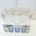 Luxury Set of Glass 340ml – Elegant Drinkware for Water, Juice & Beverages