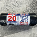 Luxury Heavy Duty Bin Bags – 5 Rolls Pack of 20 for House & Kitchen