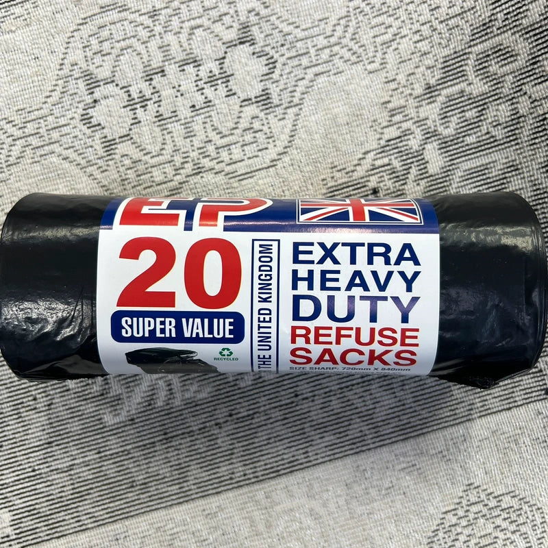 Luxury Heavy Duty Bin Bags – 5 Rolls Pack of 20 for House & Kitchen