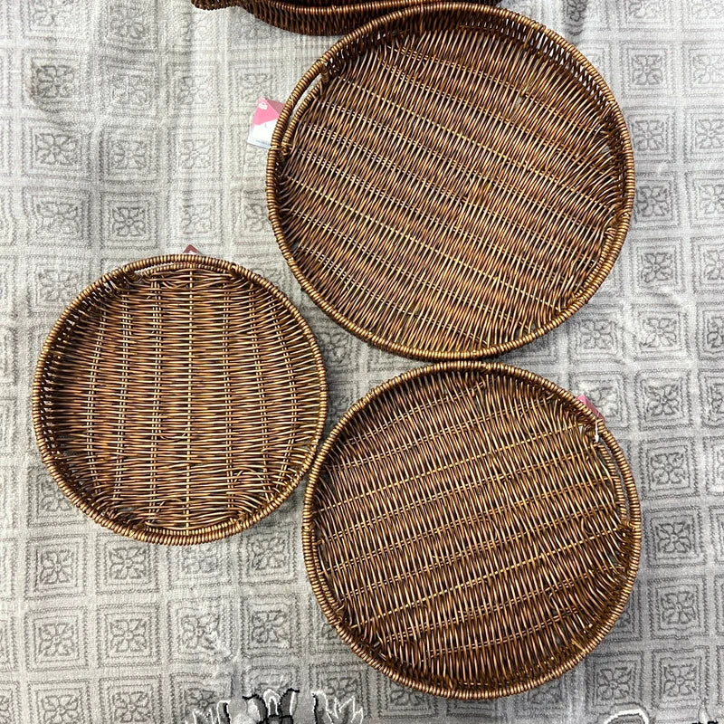 Luxury 3 pcs Serving Trays – Elegant Fancy Design with Strong Quality