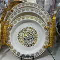 Luxury Round Serving Tray – Set of 3 Plastic Trays for Elegant Serving