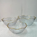 Luxury 3 Sizes Glass Plastic Bowls – High-Quality Transparent Fruit Basket