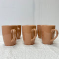 Luxury Beige Ceramic Cups – Set of 6 Elegant Coffee & Tea Cups