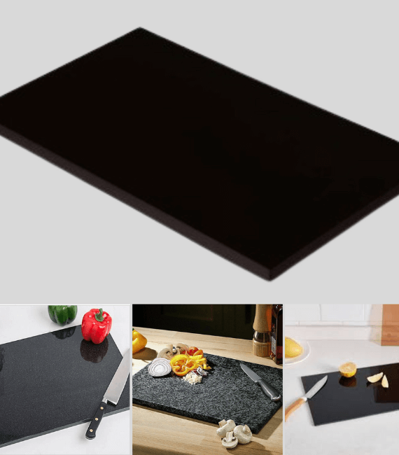 Small Size Granite Chopping Cutting Board 25X14X2 CM, Heavy Weight 1.8 kg