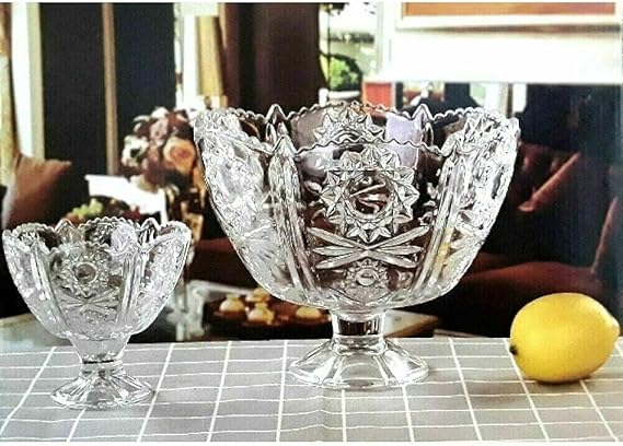 Luxury 7 Piece Glass Bowls Set – Decorative Crystal Glass Finish