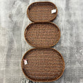 Luxury Set of 3 Oval Shape Tray Best Quality for Serving Kitchen Ware – Elegant Kitchen Serveware