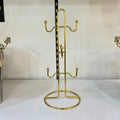 Luxury Stainless Steel Gold Cup Stand 1 Piece – Elegant Tableware Display