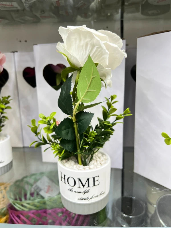 Luxury Artificial Flower White Colour – 1 Piece Elegant Décor