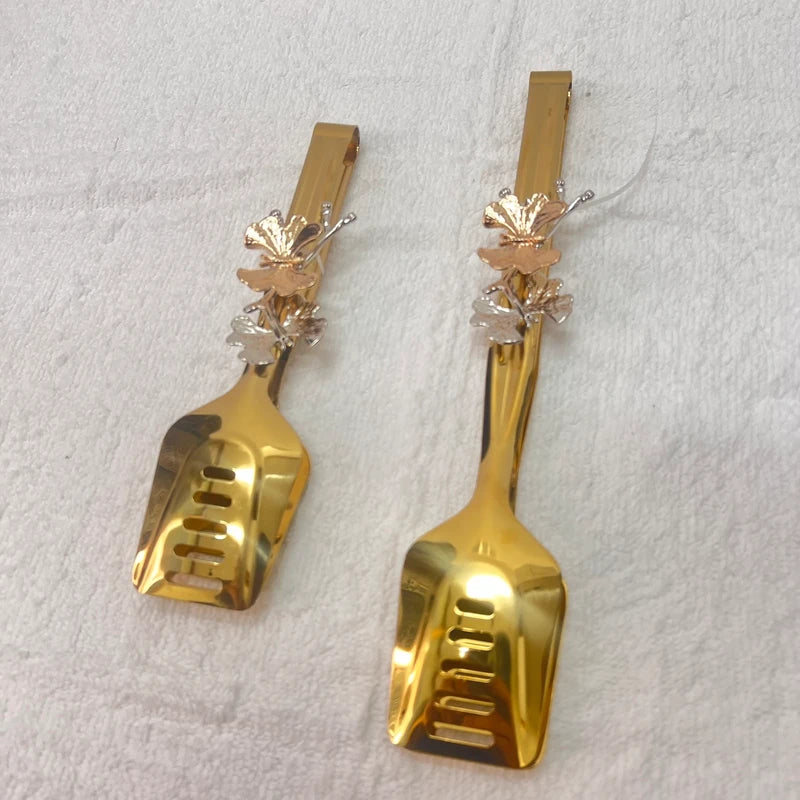 Luxury Floral Serving Tongues 2 Pieces – Elegant & Stylish Kitchen Accessory
