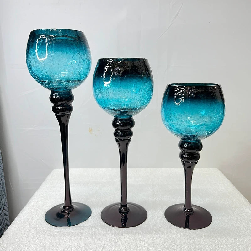 Luxury Glass Candle Stand Set of 3 Sizes – Premium Decorative Candle Stands for Elegant Home DécorLuxury Glass Candle Stand Set of 3 Sizes – Premium Decorative Candle Stands for Elegant Home Décor