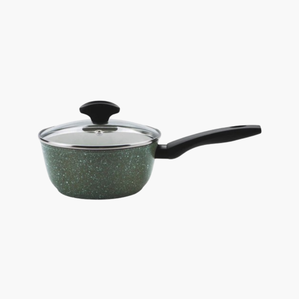 5-piece Aluminium Non-Stick Stockpot Set, Saucepan Set with Glass Lid.