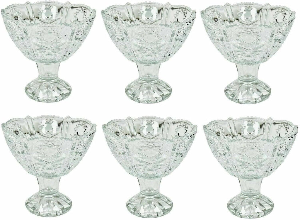 Luxury 7 Piece Glass Bowls Set – Decorative Crystal Glass Finish