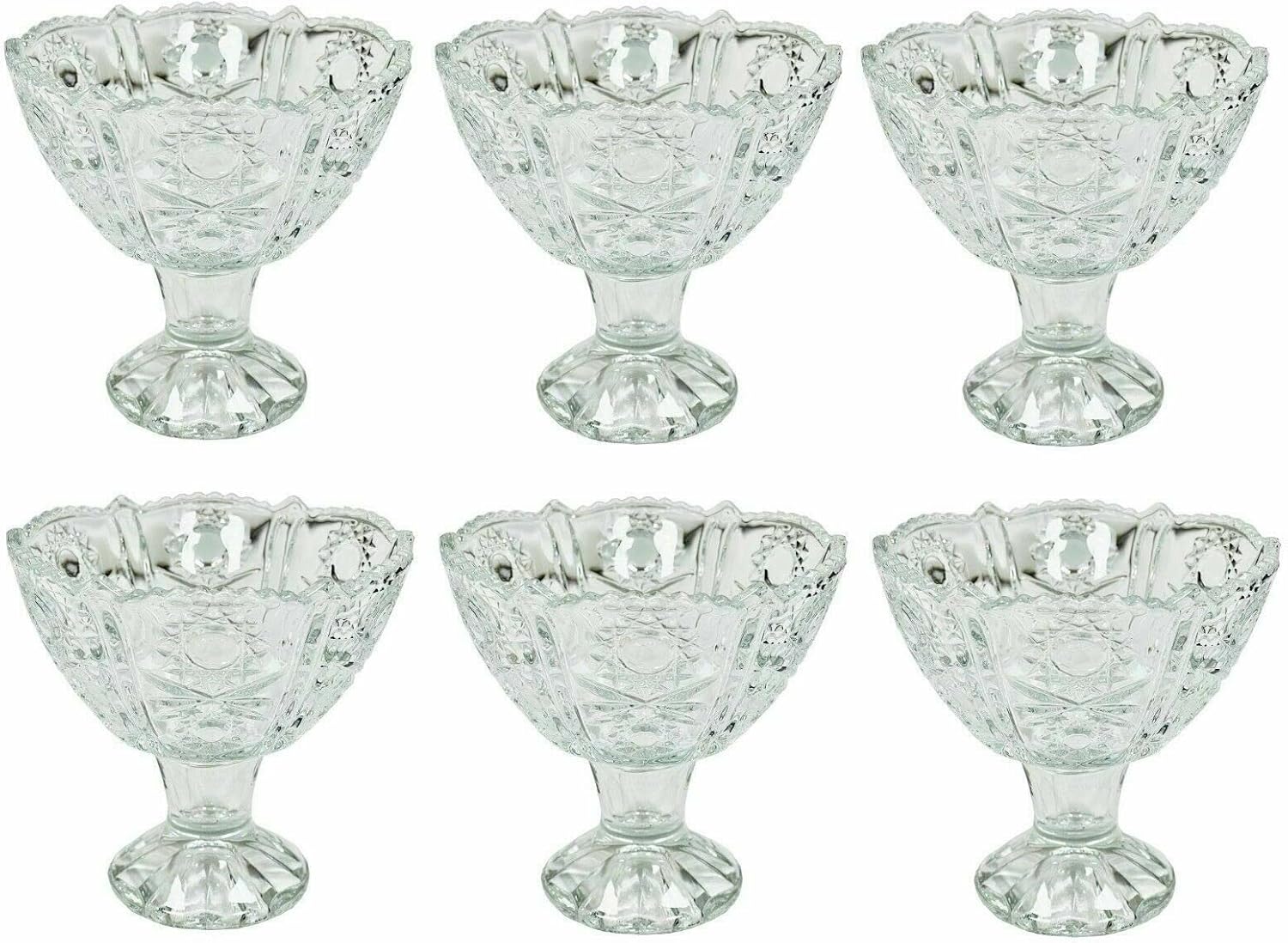 Luxury 7 Piece Glass Bowls Set – Decorative Crystal Glass Finish