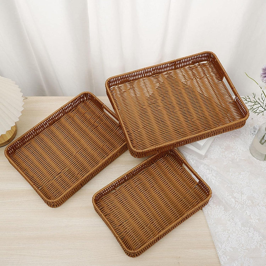 Handmade Rectangle wicker baskets, Hamper Basket 30 X 20 X 7CM