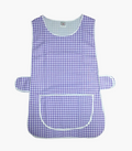 Tabard apron with  pockets  one  size GINGHAM CHECK (LILAC)