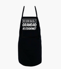 GRANDAD IS COOKING BLACK CHEF APRON