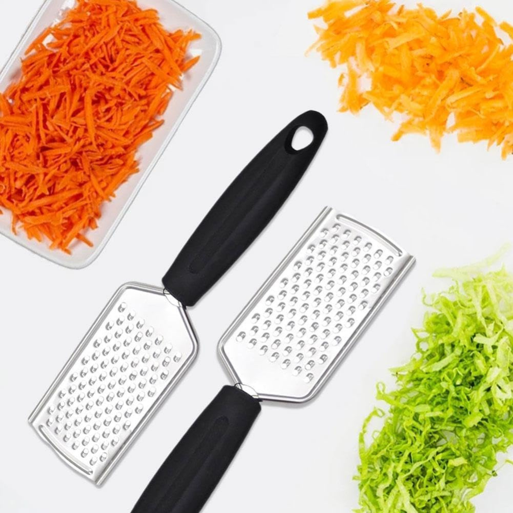 Hand-held Cheese, Ginger, and Chocolate Grater with Sharp Blades and Razor for Kitchen Use.