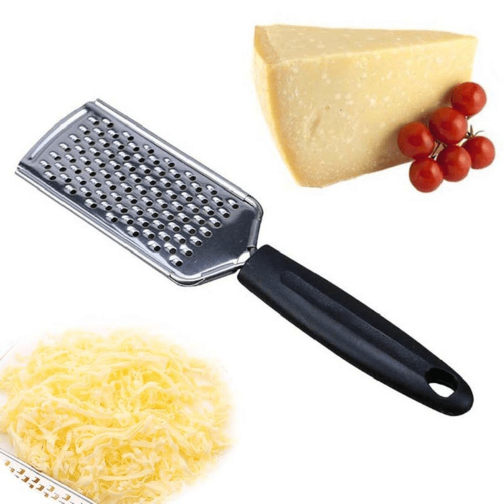 Hand-held Cheese, Ginger, and Chocolate Grater with Sharp Blades and Razor for Kitchen Use.