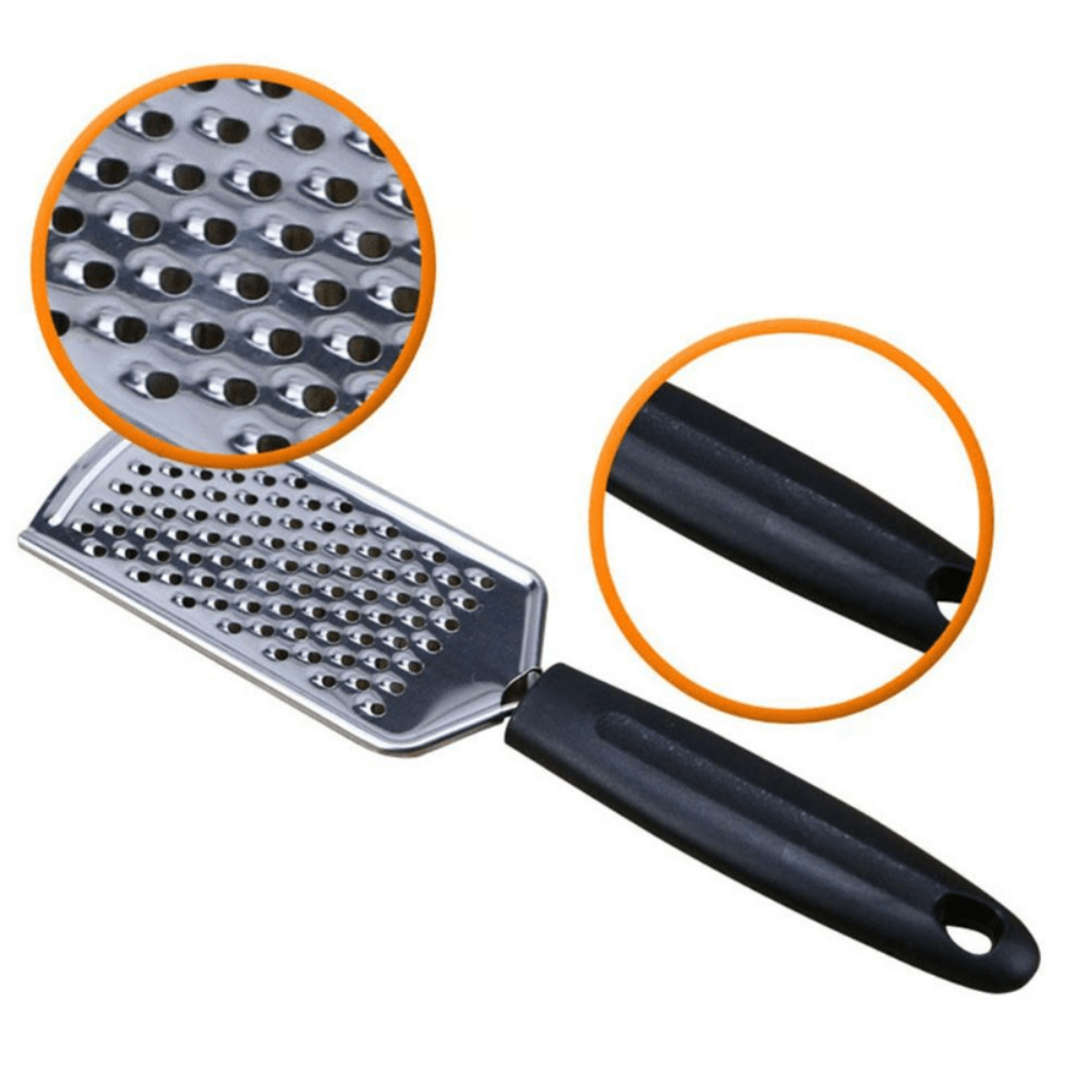 Hand-held Cheese, Ginger, and Chocolate Grater with Sharp Blades and Razor for Kitchen Use.