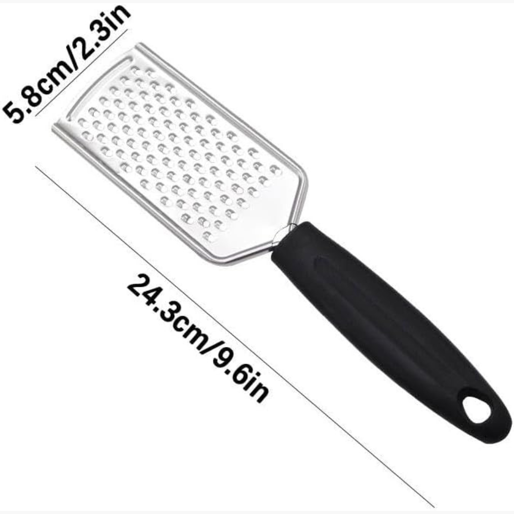 Hand-held Cheese, Ginger, and Chocolate Grater with Sharp Blades and Razor for Kitchen Use.