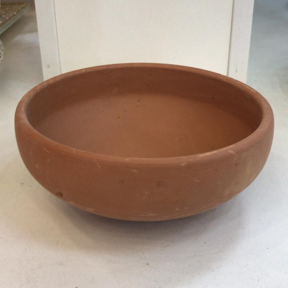 4 Creative Plain Rice Curry Soup Clay Bowls. 500 ML, 15 cm.