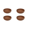 4 Creative Plain Rice Curry Soup Clay Bowls. 500 ML, 15 cm.
