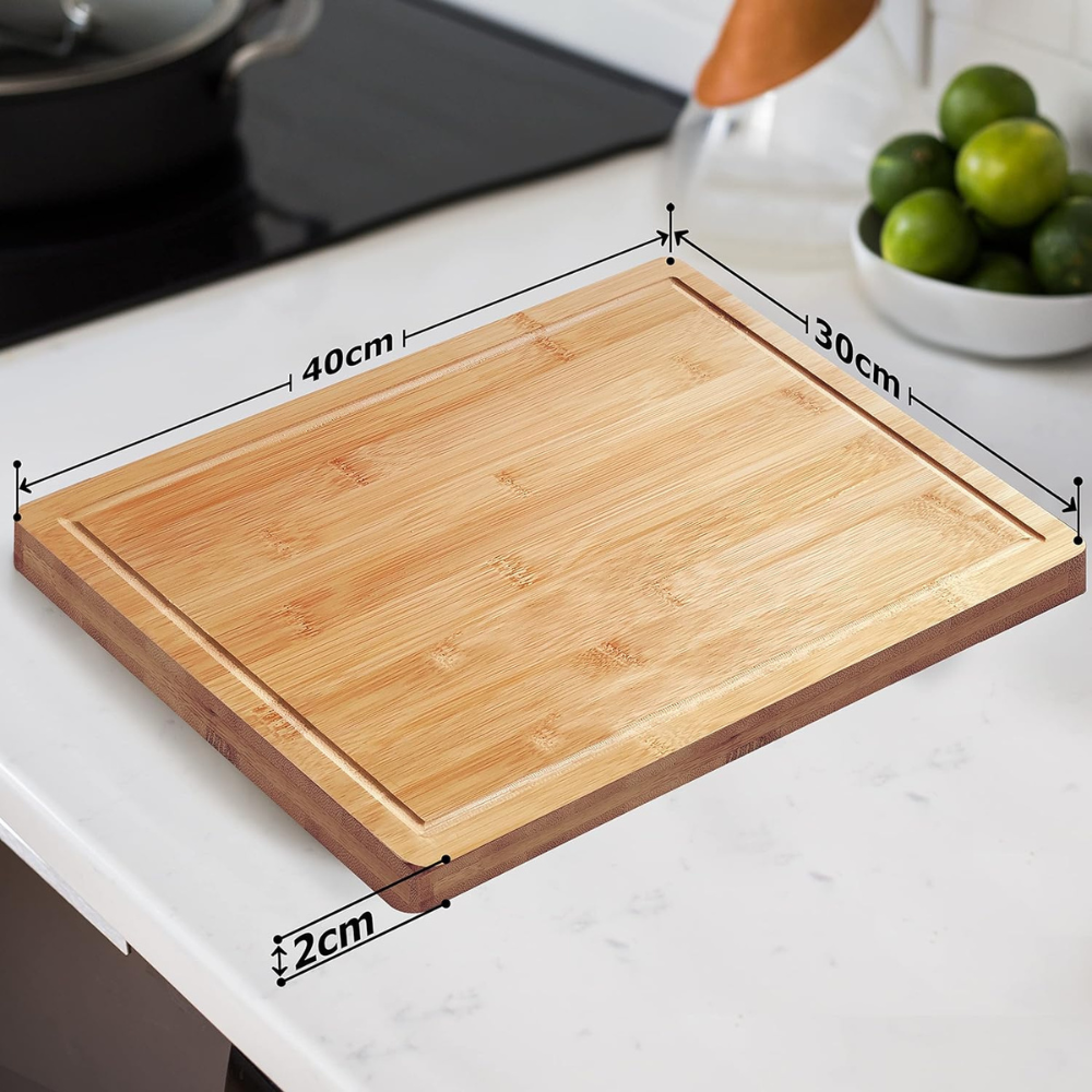 Set of 3 Rectangular Wooden Chopping Cutting Board