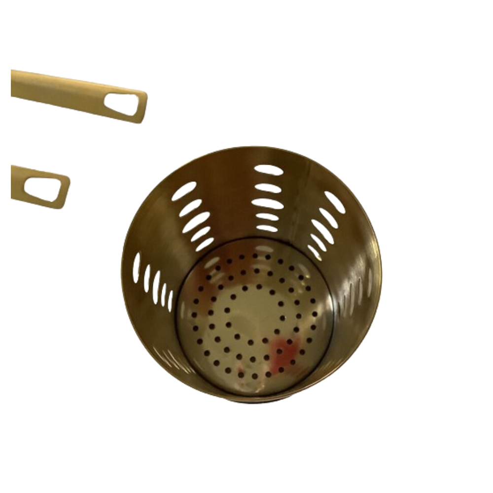 Stainless Cooking Utensil Sets, Almond Gold Colour.