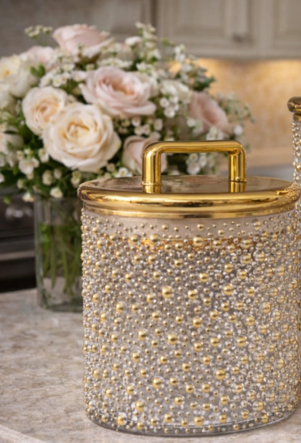 Luxury Black Gold Acrylic Storage Jars Set  – Coffee Tea Sugar Canisters Airtight Kitchen Storage