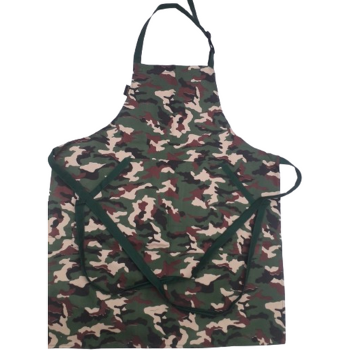 Adjustable Bib Unisex Aprons with two pockets camouflage