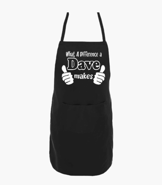 DAVE BLACK CHEF APRON IN BULK