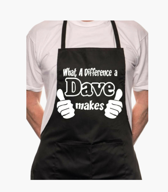 DAVE BLACK CHEF APRON