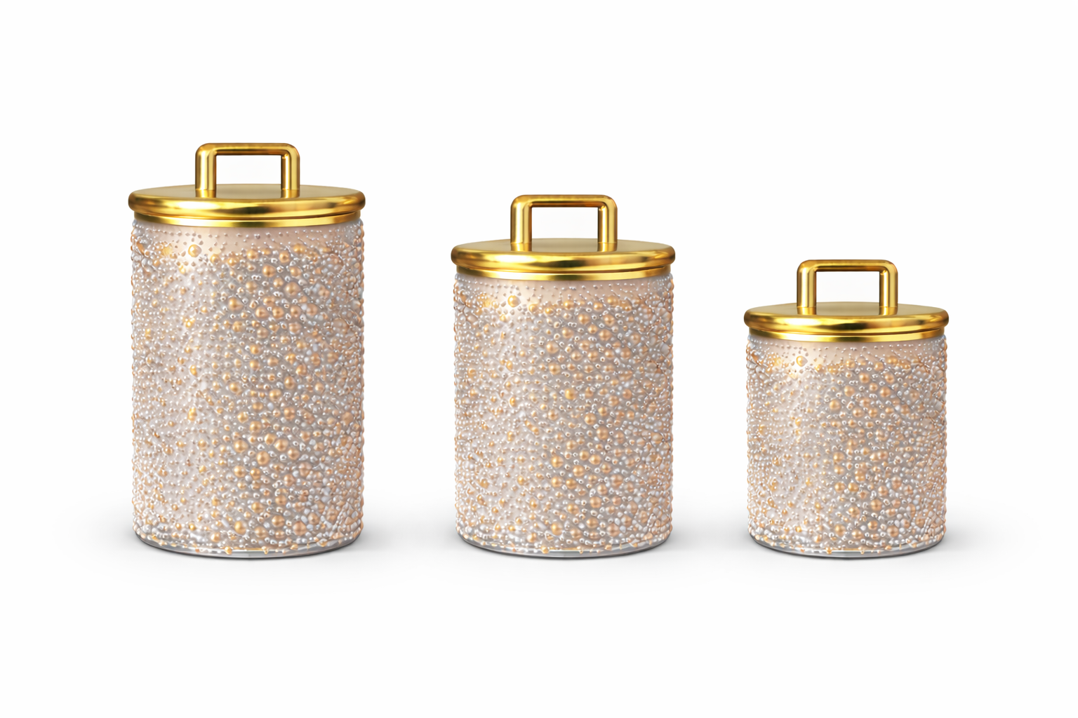 Luxury Black Gold Acrylic Storage Jars Set  – Coffee Tea Sugar Canisters Airtight Kitchen Storage