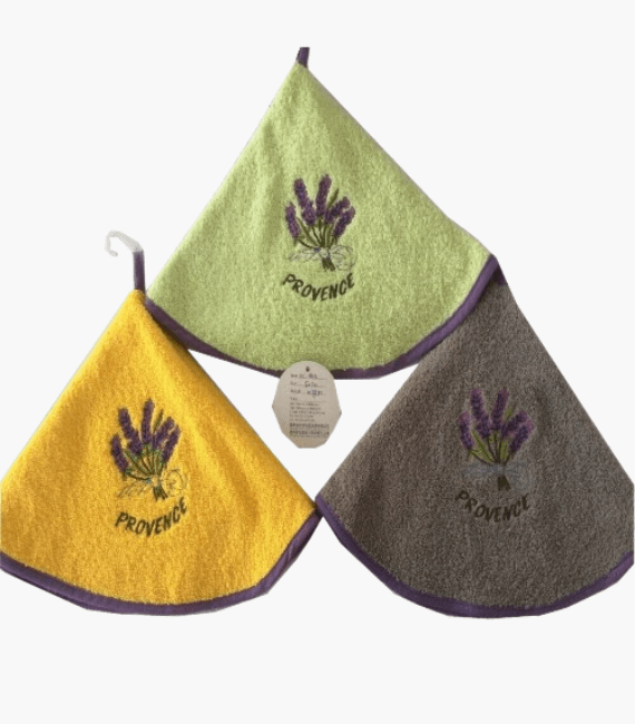 4 round tea towels for hanging in the kitchen 25-inch hand towel dish drying cloth available in several colours.