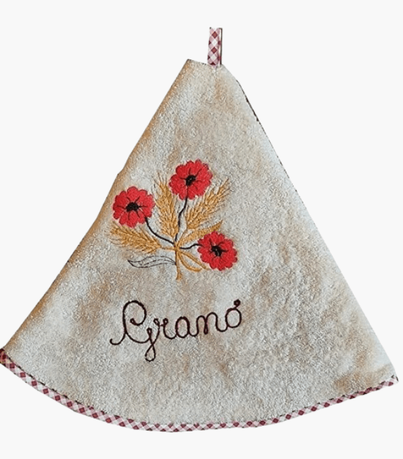 6 round tea towels for hanging in the kitchen 25-inch hand towel dish drying cloth available in several colours. (Copy)