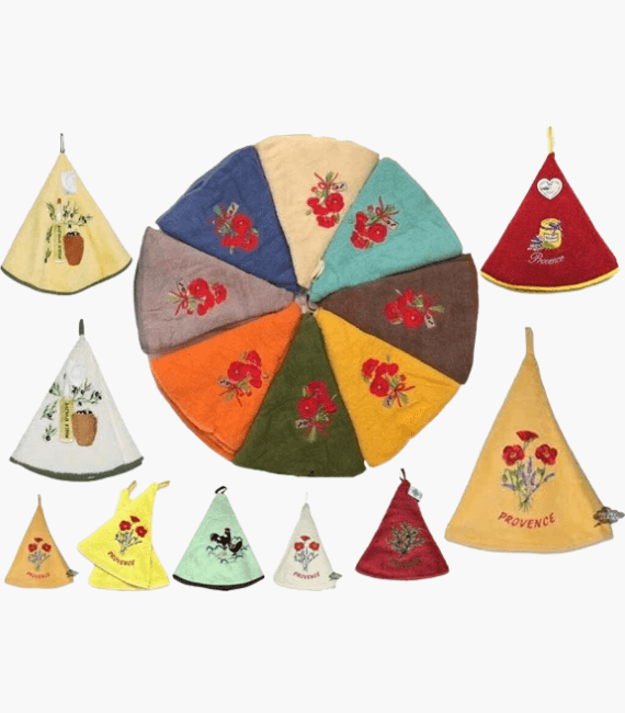 6 round tea towels for hanging in the kitchen 25-inch hand towel dish drying cloth available in several colours. (Copy)
