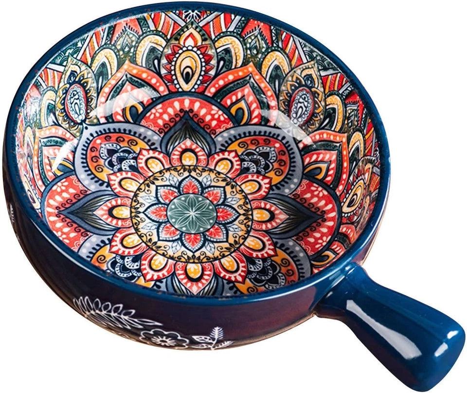 Premium ceramic soup bowl with handle set for ramen noodles and stylish dining