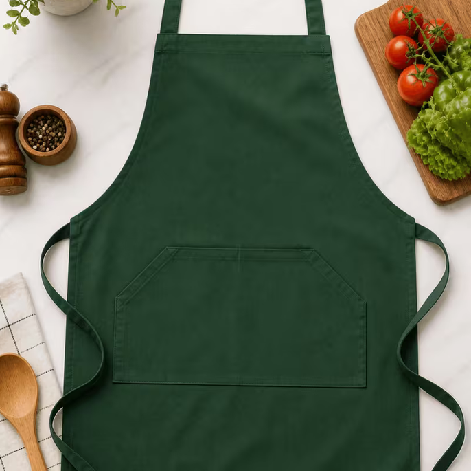 Unisex Cooking Apron with Pocket – Adjustable Kitchen Aprons for Baking, BBQ & Chef Use (Multiple Colors)