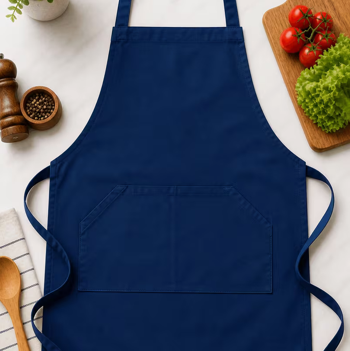 Unisex Cooking Apron with Pocket – Adjustable Kitchen Aprons for Baking, BBQ & Chef Use (Multiple Colors)