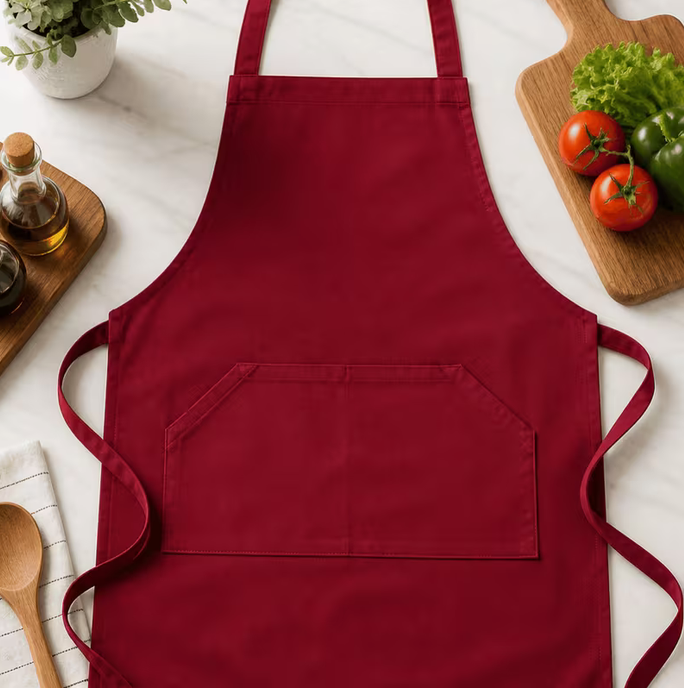 Unisex Cooking Apron with Pocket – Adjustable Kitchen Aprons for Baking, BBQ & Chef Use (Multiple Colors)