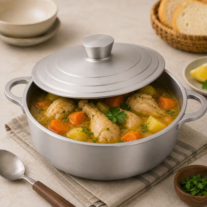 Aluminium Dutch Pot with Lid – Traditional Cooking Pot – Available in 9L