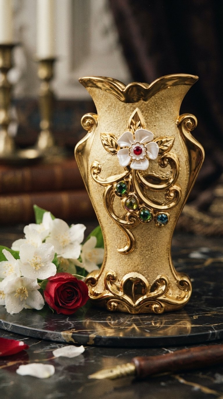 Ceramic Jar Set of 3 – Premium Luxury Gold Embossed Decorative Canisters