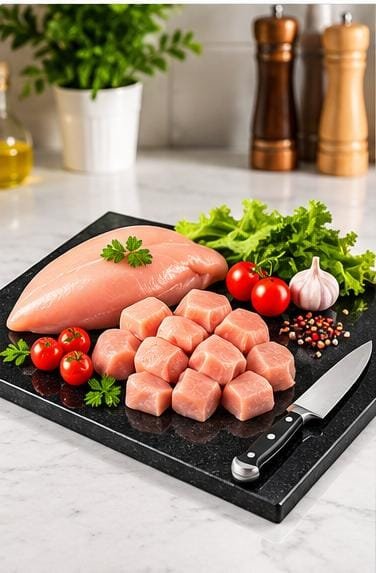 Black Granite Chopping Board Large 30 × 45 cm – Heavy Duty Kitchen Cutting Board